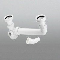 Viega drain connection 794 104917 11/2 " x11 / 2x80-310mm , for double sinks