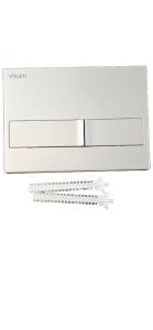 Visam Karina Dual Flush Plate Matt Chrome 226-001