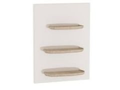 Vitra Voyage Glass Panel Shelf  45 cm  Panel White Glass-Shelf Natural Oak 62517
