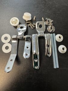 Wooden Toilet Seat Hinges Chrome Stainless steel Plaza Hinges 5541530C