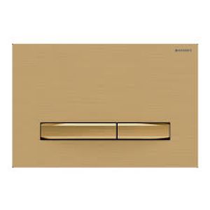 Geberit Sigma50 flush plate for dual flush, brass 115.672.QF.2 Bathroomsuites