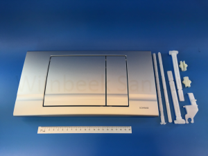 Schwab operation plate Riva Duo matt chrome 227678
