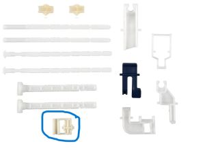 SCHWAB ASSEMBLY KIT FOR FLUSHING PLATES - OLD MODELS GALA, VIVA, RIVA, RIVA DUO, TARGA, ONDA, LINE, RIVA MINI, RIVA DUO MINI, POINT, POINT DUO 228582-6
