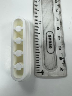2 inches x 1/2 inch Toilet seat Long Buffers White 3325414 sold as PAIR