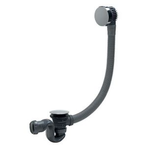 SB600 Luxury chrome plated pop up bath waste with enclosed , supplied with UK Adaptor, fastflow, boxed 34590301 wirquin