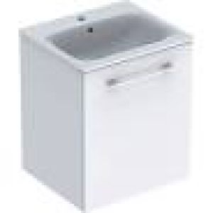 Selnova Square 55 cm Slim Basin & One Door Vanity Unit, Lava  501.249.00.1