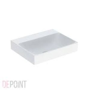Geberit ONE washbasin, vertical outlet: B=50cm, T=40cm, Tap hole=without, Overflow=without, white / KeraTect  505.021.01.6