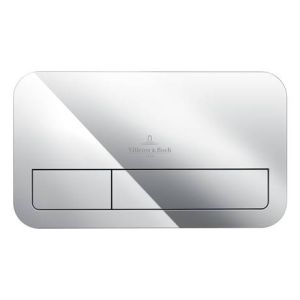Villeroy and Boch ViConnect Chrome Dual Flush Plate - 92249061
