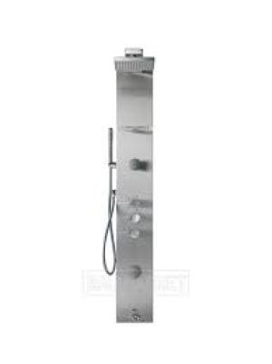 Roca.Neos.II.thermostatic.shower.column.Stainless.steel.A2H0348000..