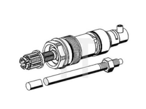 SCHELL upper part POLAR II incl.spindle 177.5mm, with cutting aid 222360099 / 4021163158632