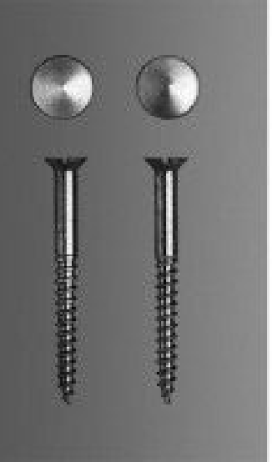 Duravit fastening fine brass with decorative button each pair