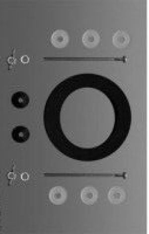 Duravit fastening set with sponge rubber seal for cistern