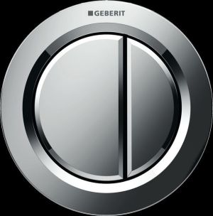 Geberit delayed control type 01, pneumatic, 1-M, concealed, shiny chrome