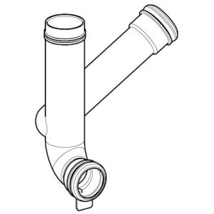 Geberit 243.967.00.1 Geberit flush bend with branch fitting 2