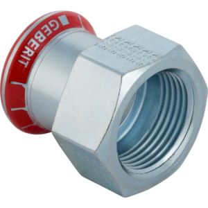 Geberit Mapress Carbon Steel adapter with female thread, 51492 FKM, d 28-Rp3/4
