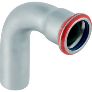 GEBERIT Mapress CSt. Bend Plain End FKM 90 d15mm