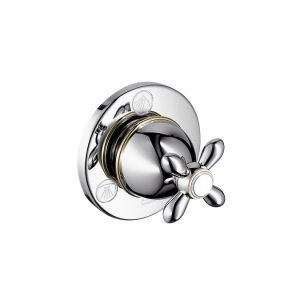 HANSGROHE AXOR CARLTON - TRIO/ QUATTRO SHUT-OFF AND DIVERTER VALVE FOR CONCEALED INSTALLATION WITH CROSS HANDLE DN20 17925000