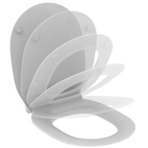 Ideal Standard Concept Thin Toilet seat and cover Soft Close with metal Hinges E036601