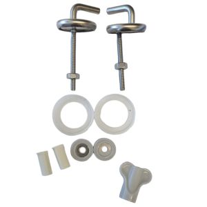 Nabis Pride Standard Close Toilet Seat Hinges Chrome 552414