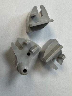 Replacement Grey plastic shower hinges