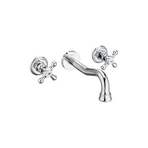 Roca  Carmen twin lever wall-mounted basin mixer A5A474BC00