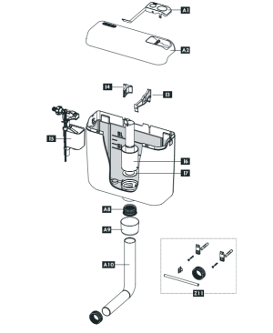 Schwab exposed cistern AP120