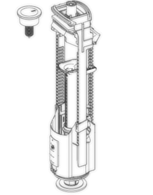 Laufen Flush Valve for Mylife and Alessi One  replacement 8.9494.2.000.000.1 (8930500000001) 8.9005.3