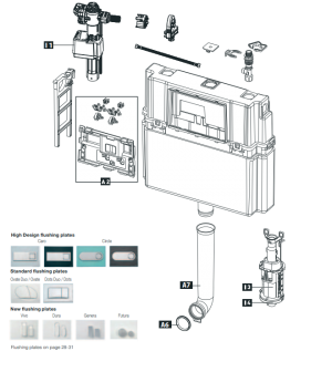 Schwab Concealed flushing cistern 189 - Filling valve 747