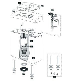 Schwab Exposed flushing cistern 152.21xx