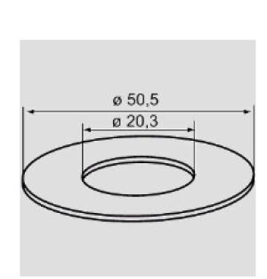 Sanit Flush Valve Seal 04.013.00..0000
