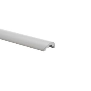 Sealing profile made of aluminum , just horizontally Color white Length: 1000 mm