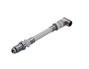 SELF CLEANING SYSTEM – FLEXIBLE HOSE – CHROME NOZZLE – BRASS ELBOW – 90MM 200020