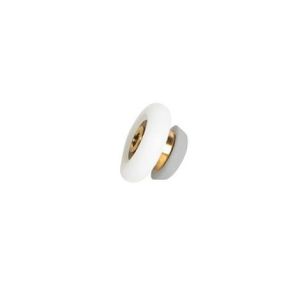 Shower Door Rollers/Casters with cap for shower (FAD 8) Color: natural aluminum