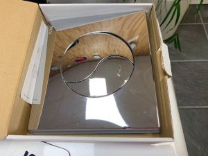 Siamp Logo Flush Plate  224832 Siamp 31185316 Bright Chrome