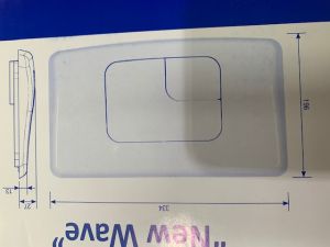 Siamp New Wave Flush Plate'Plastic White 34016210 / 3247230020348           