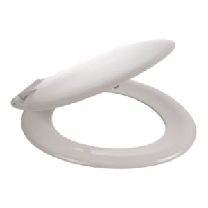 Wirquin Saxon seat and cover with colour matched plastic hinge SSA11WH
