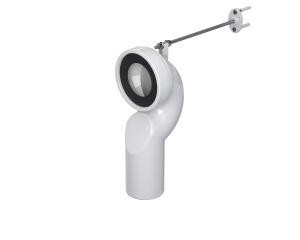 SWAN NECK WC PAN CONNECTOR Ø 90 OUTLET 11-0046