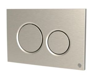 Dudley 372925 Drift D/Flush Pneumatic Flush Plate Drift – Push Plate Brushed Nickel