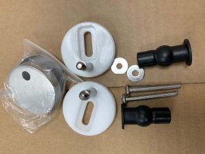 Universal Chrome Top fixing Hinges U002548