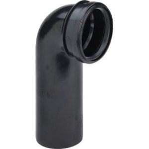 Viega 107 048 WC connection elbow 3816 black in DN100 x 100mm plastic