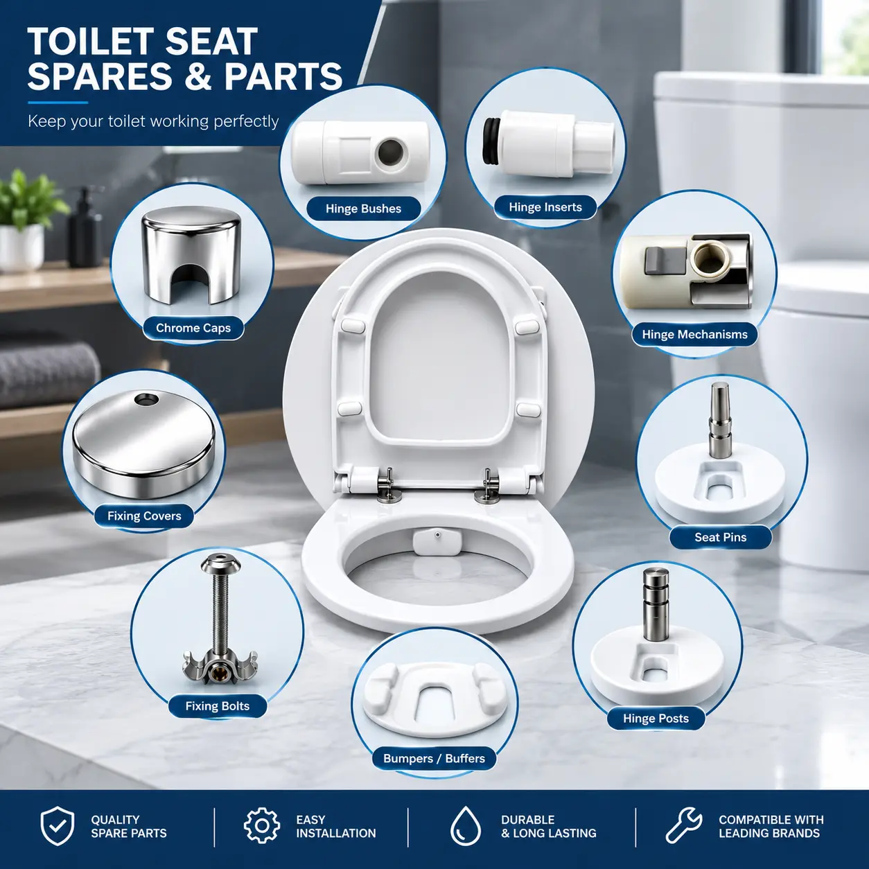 Toilet Seat Hinges